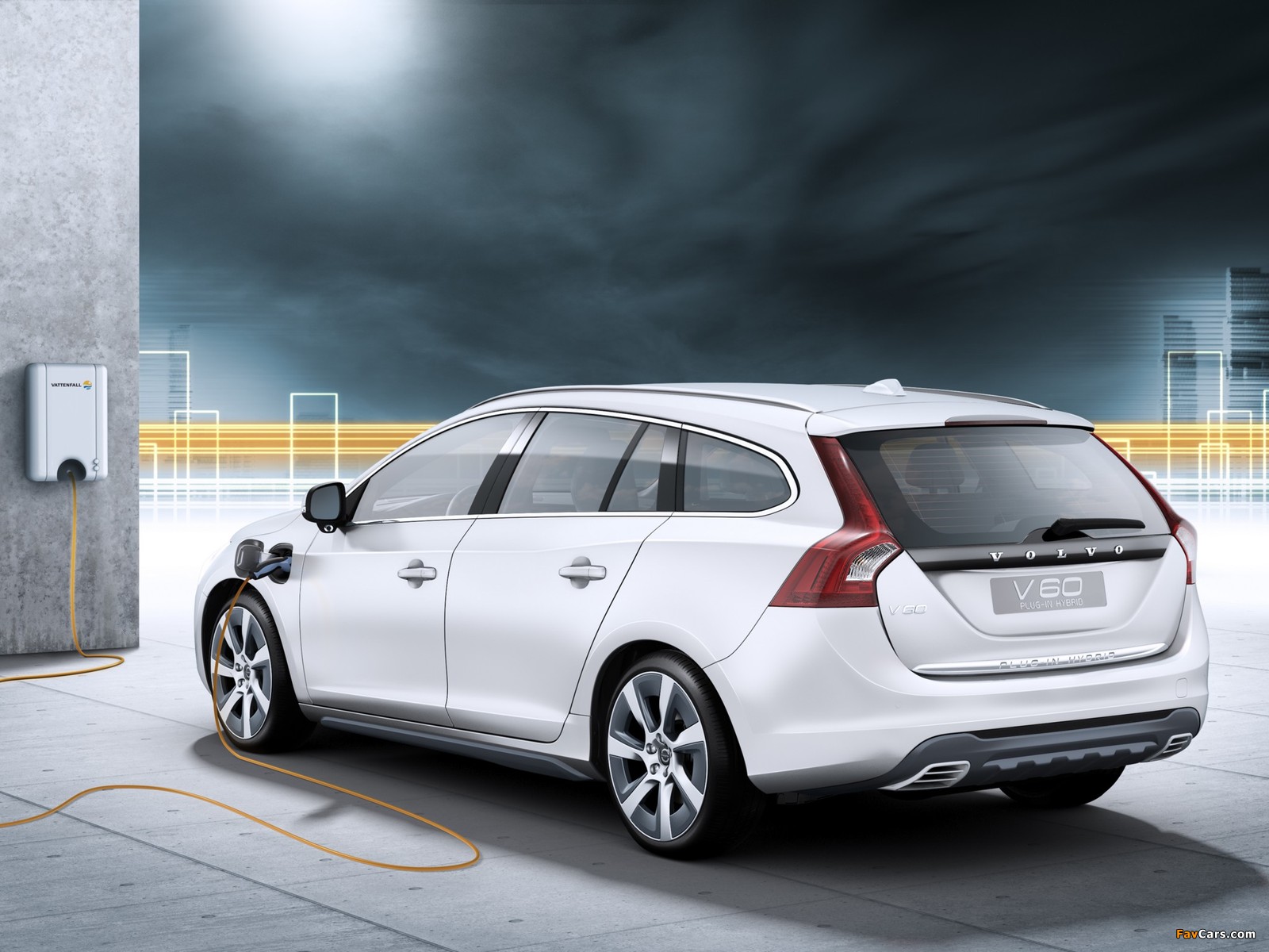 Volvo V60 Plug-in Hybrid Prototype 2011 pictures (1600 x 1200)