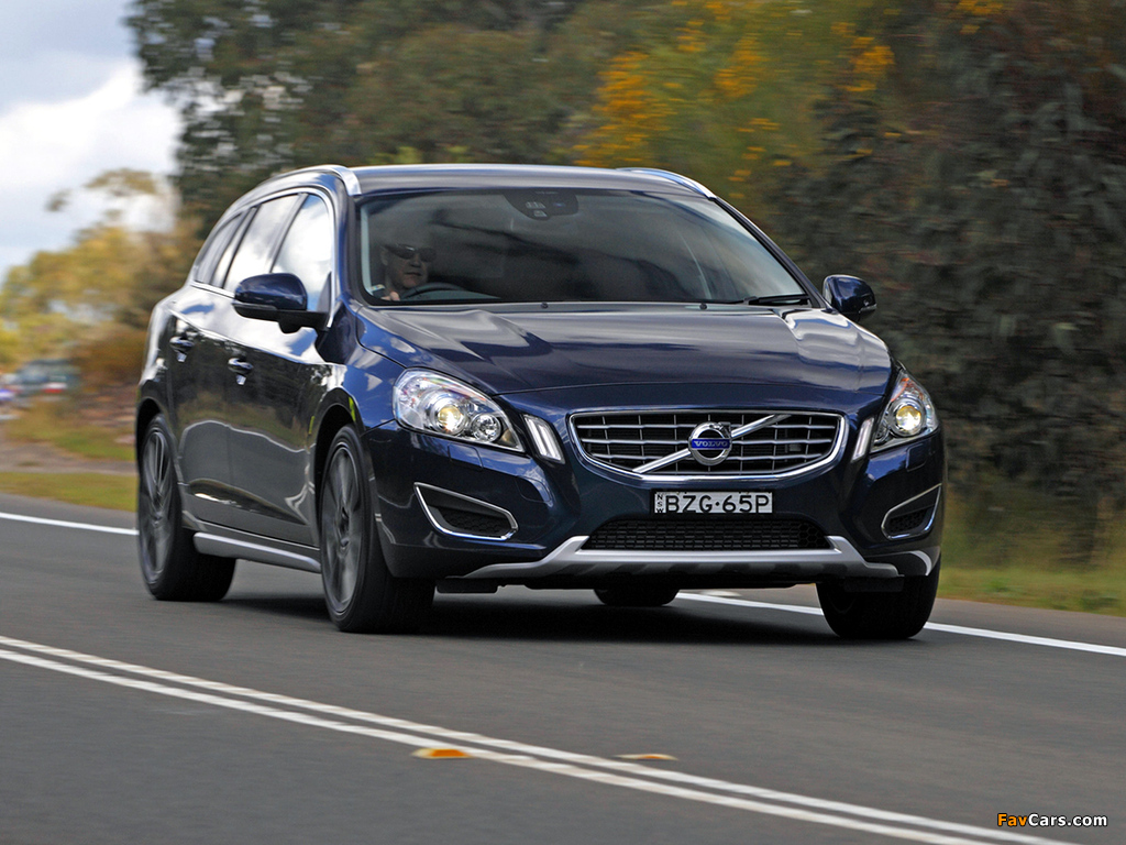 Volvo V60 D3 AU-spec 2011–13 wallpapers (1024 x 768)