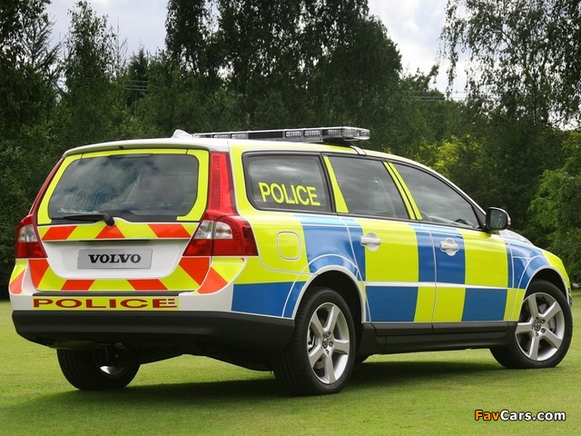 Volvo V70 Police Car 2007–09 images (640 x 480)