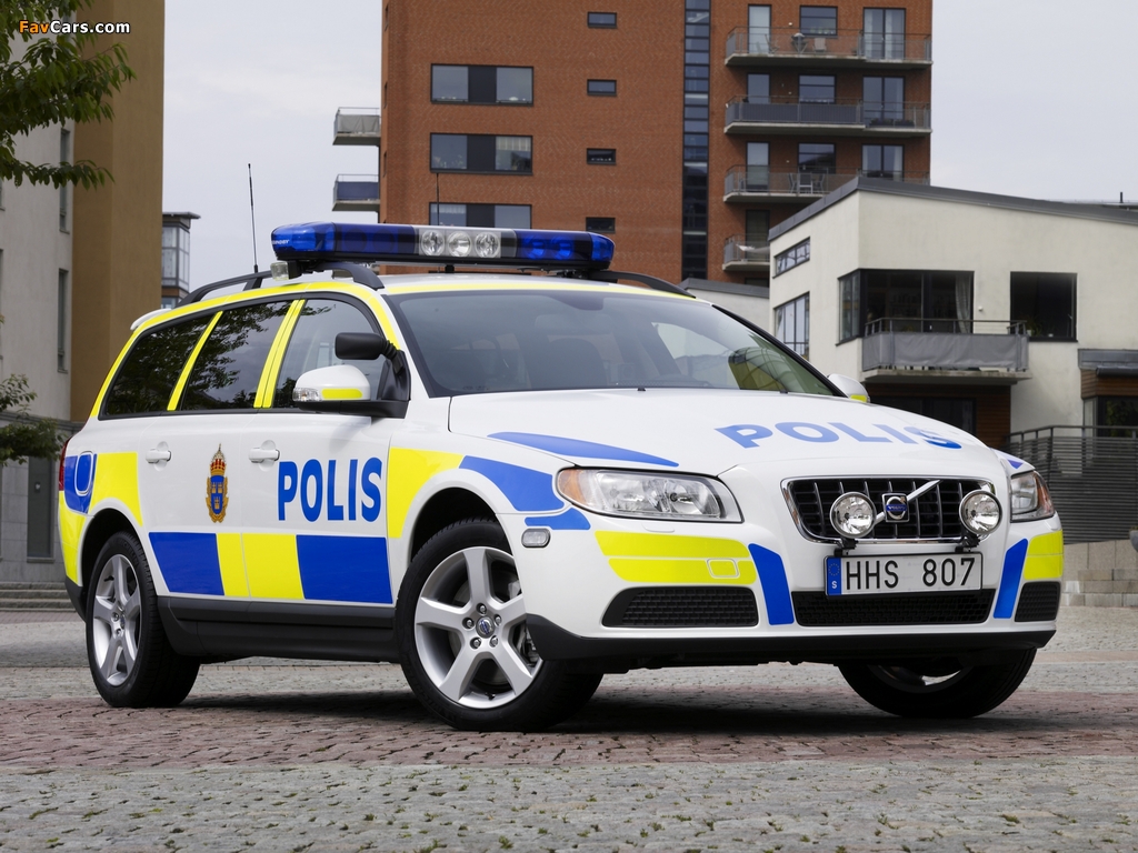 Volvo V70 Police Car 2007–09 images (1024 x 768)