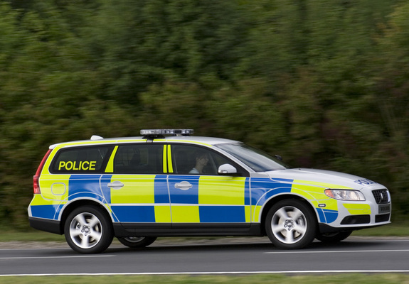 Volvo V70 Police Car 2007–09 wallpapers