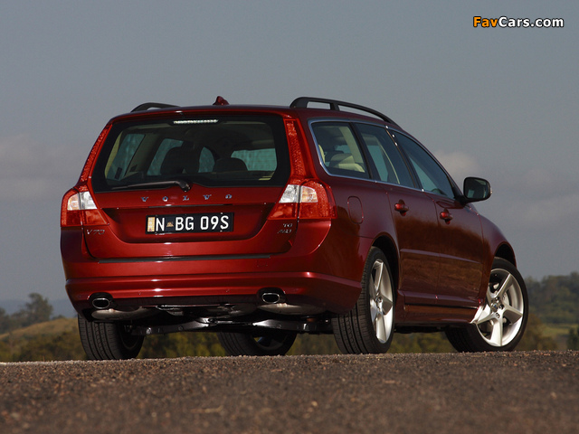 Volvo V70 T6 AU-spec 2008–13 wallpapers (640 x 480)