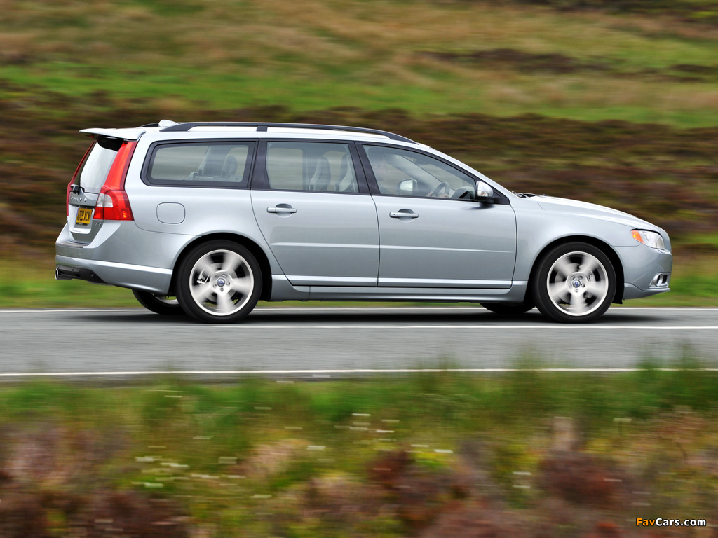 Volvo V70 R-Design UK-spec 2009–11 wallpapers (1024 x 768)