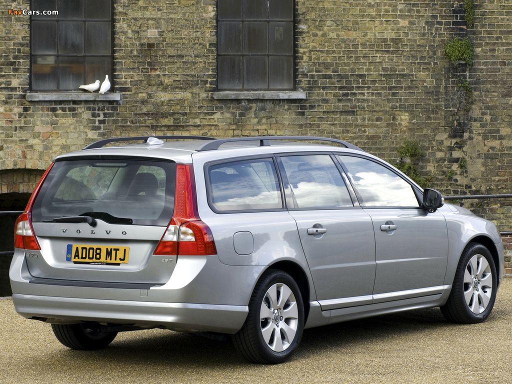 Volvo V70 UK-spec 2007–09 wallpapers (1024 x 768)