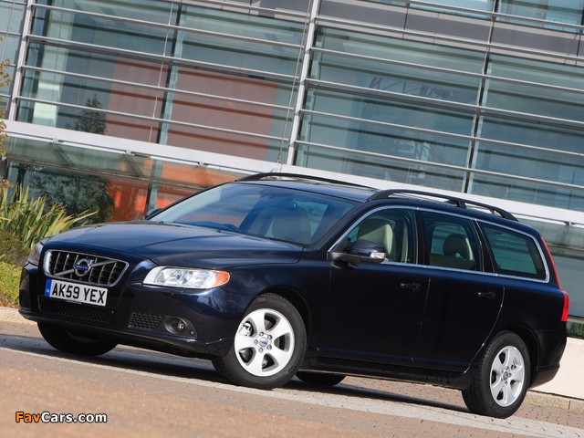 Volvo V70 DRIVe Efficiency UK-spec 2009–13 wallpapers (640 x 480)