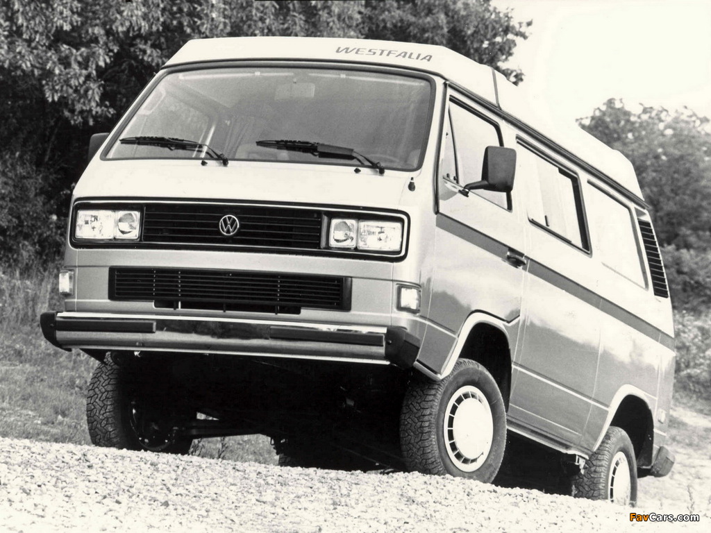 Photos of Volkswagen T3 Vanagon Camper Syncro by Westfalia 1987–91 (1024 x 768)