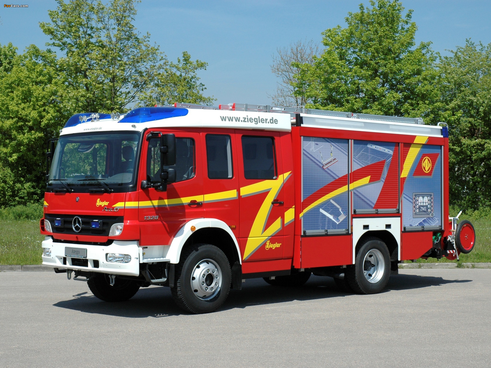 Ziegler Mercedes-Benz Atego 1328 Feuerwehr 2005–13 wallpapers (2048 x 1536)